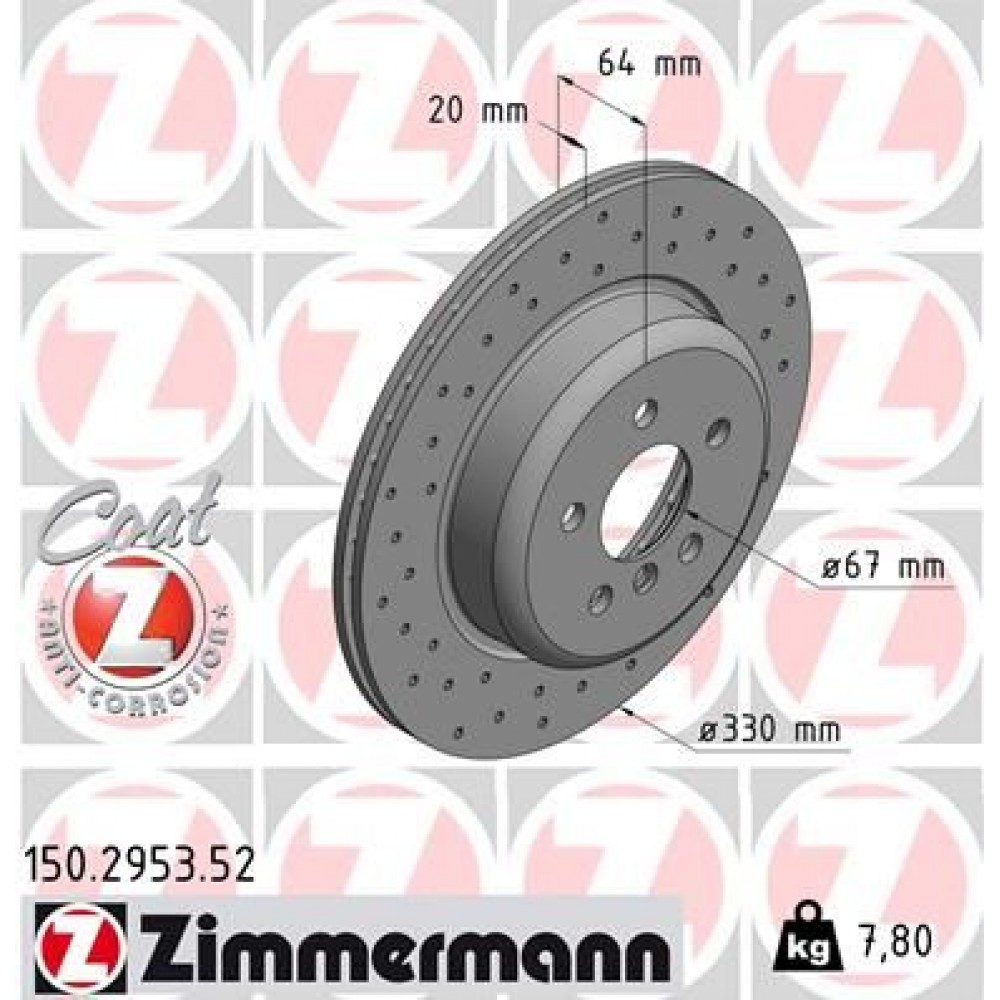 ZIMMERMANN ΔΙΣΚ/ΚΕΣ -1- SPORT BMW ZIMMERMANN ΔΙΣΚ/ΚΕΣ -1- SPORT BMW